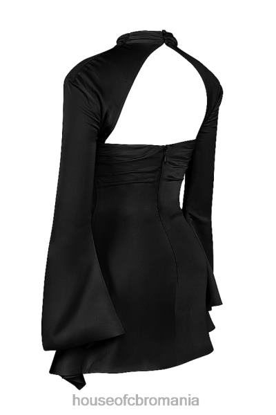 îmbrăcăminte House of CB rochie corset drapată neagră toira X4F68473