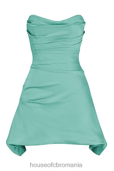 îmbrăcăminte House of CB rochie corset fără bretele drapate jasmine jad X4F68405