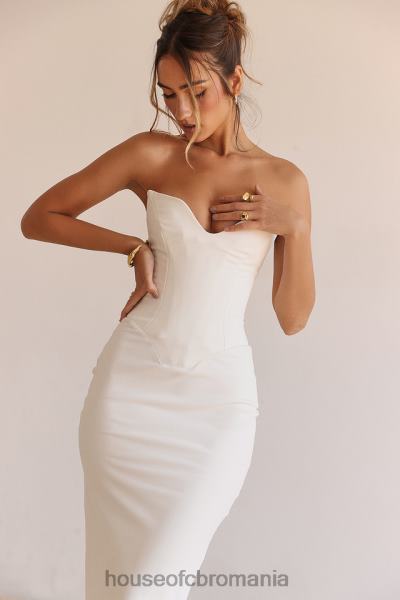 îmbrăcăminte House of CB rochie corset fără bretele tamara ivory X4F68224