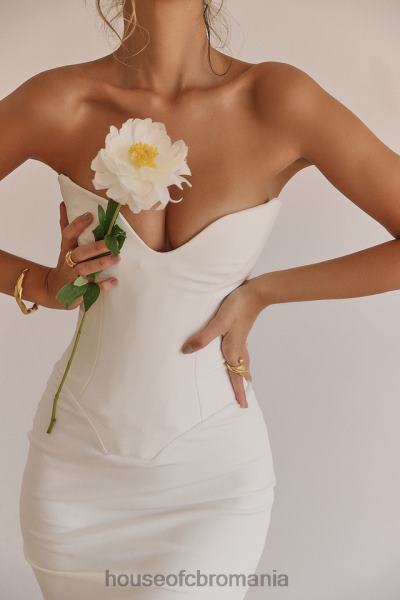îmbrăcăminte House of CB rochie corset fără bretele tamara ivory X4F68224