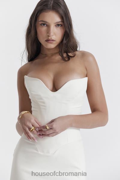 îmbrăcăminte House of CB rochie corset fără bretele tamara ivory X4F68224