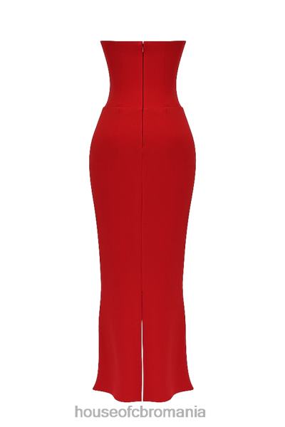 îmbrăcăminte House of CB rochie corset fara bretele tamara cherry X4F68230