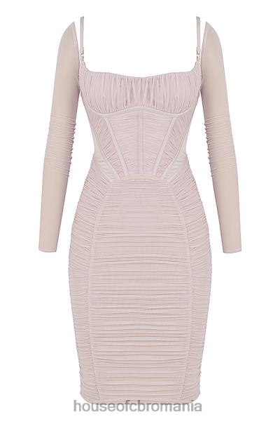îmbrăcăminte House of CB rochie corset freyja adunate cu cristale X4F68487