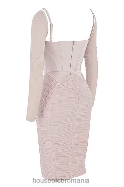 îmbrăcăminte House of CB rochie corset freyja adunate cu cristale X4F68487