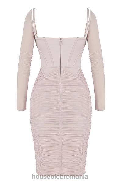 îmbrăcăminte House of CB rochie corset freyja adunate cu cristale X4F68487
