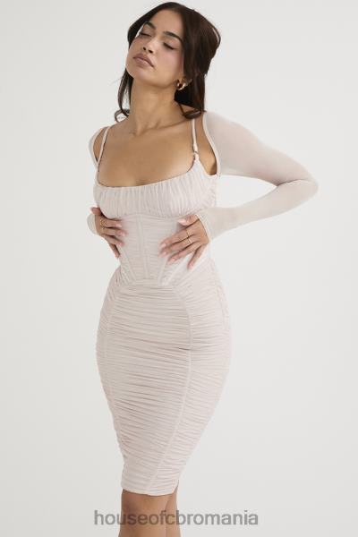 îmbrăcăminte House of CB rochie corset freyja adunate cu cristale X4F68487