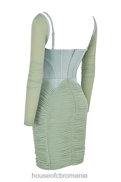 îmbrăcăminte House of CB rochie corset freyja verde adunat X4F68543