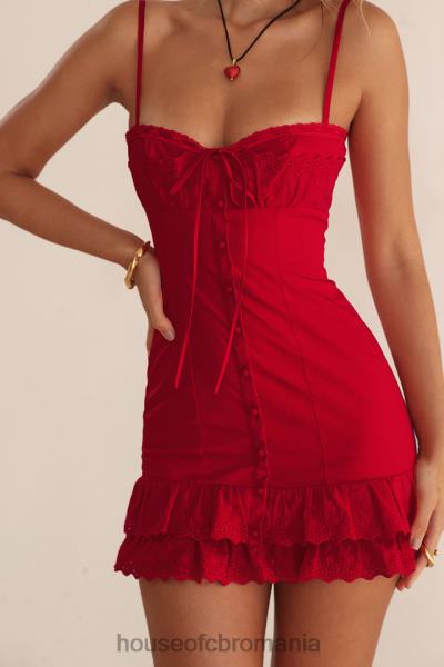 îmbrăcăminte House of CB rochie corset luci cirese X4F68221