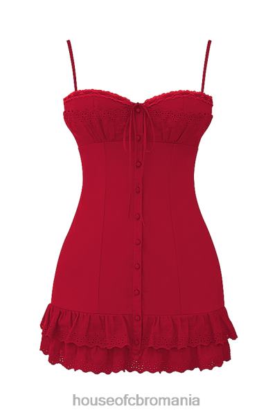 îmbrăcăminte House of CB rochie corset luci cirese X4F68221