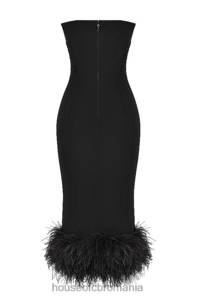 îmbrăcăminte House of CB rochie corset neagra fara bretele fionula X4F68457
