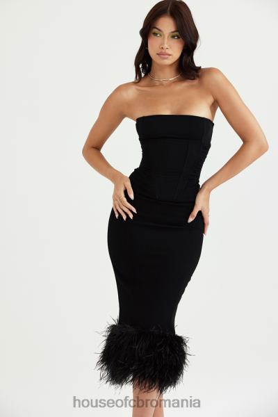îmbrăcăminte House of CB rochie corset neagra fara bretele fionula X4F68457