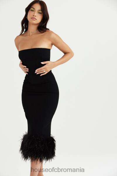 îmbrăcăminte House of CB rochie corset neagra fara bretele fionula X4F68457