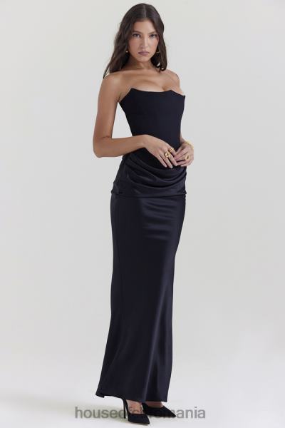 îmbrăcăminte House of CB rochie corset neagra fara bretele persephone X4F68119
