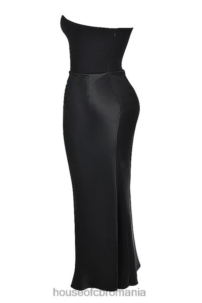 îmbrăcăminte House of CB rochie corset neagra fara bretele persephone X4F68119