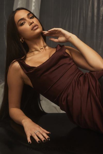 îmbrăcăminte House of CB rochie corset rhoda rasin off umeri X4F68594