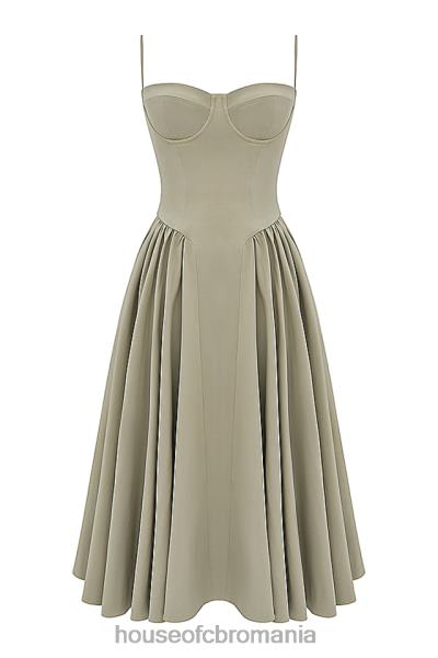 îmbrăcăminte House of CB rochie de soare corset taupe samaria X4F68217
