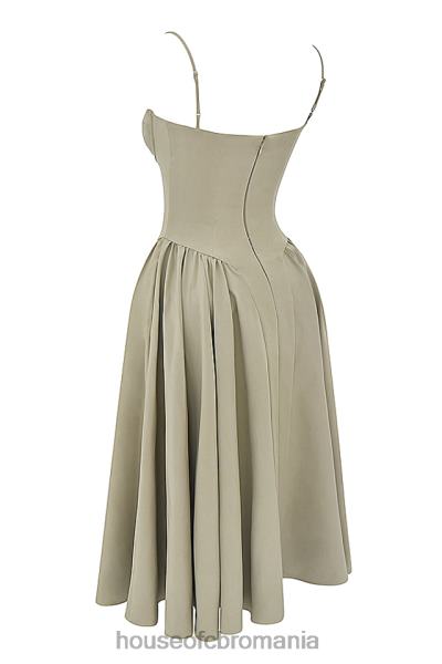 îmbrăcăminte House of CB rochie de soare corset taupe samaria X4F68217