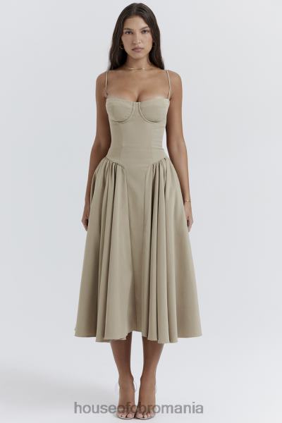 îmbrăcăminte House of CB rochie de soare corset taupe samaria X4F68217