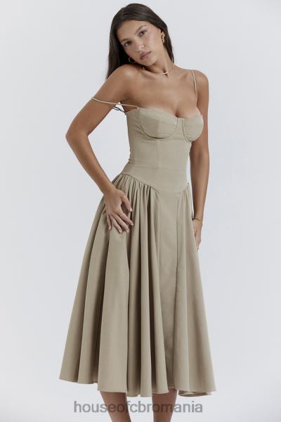 îmbrăcăminte House of CB rochie de soare corset taupe samaria X4F68217