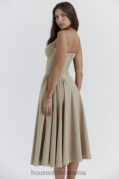 îmbrăcăminte House of CB rochie de soare corset taupe samaria X4F68217
