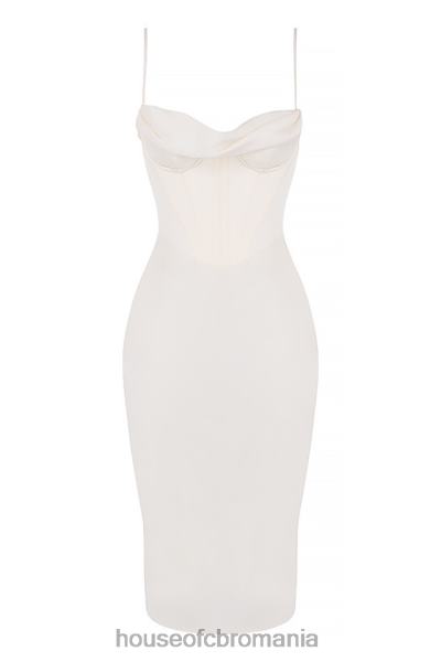 îmbrăcăminte House of CB rochie slip corset myrna ivory X4F68577