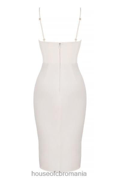 îmbrăcăminte House of CB rochie slip corset myrna ivory X4F68577
