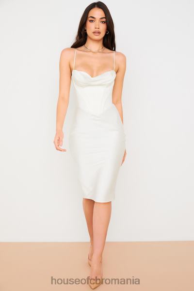 îmbrăcăminte House of CB rochie slip corset myrna ivory X4F68577