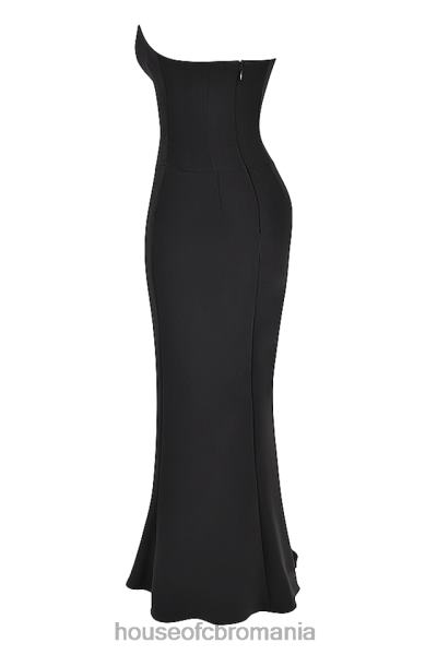 îmbrăcăminte House of CB sabine rochie corset neagra fara bretele X4F68353
