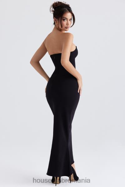 îmbrăcăminte House of CB sabine rochie corset neagra fara bretele X4F68353