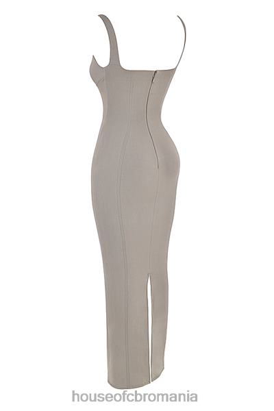 îmbrăcăminte House of CB rochie maxi bodycon rea smoke X4F68371
