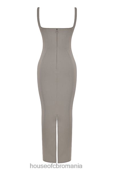 îmbrăcăminte House of CB rochie maxi bodycon rea smoke X4F68371