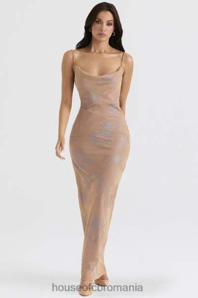 îmbrăcăminte House of CB rochie maxi cafe au lait iridescent gabrielle X4F68365