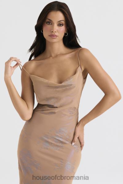 îmbrăcăminte House of CB rochie maxi cafe au lait iridescent gabrielle X4F68365