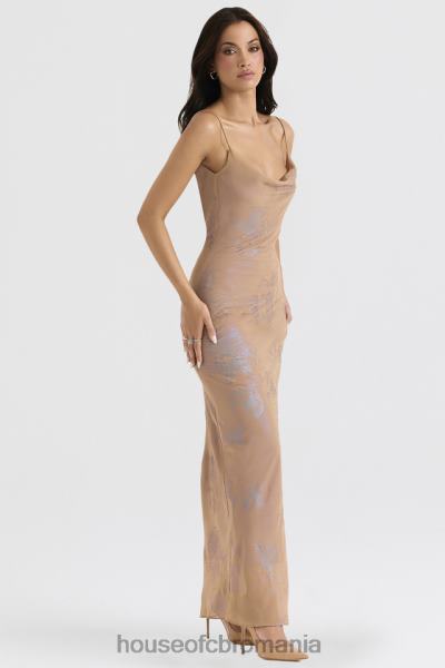 îmbrăcăminte House of CB rochie maxi cafe au lait iridescent gabrielle X4F68365