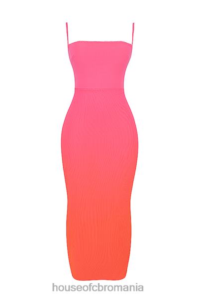 îmbrăcăminte House of CB rochie maxi calista ombre flame X4F68184