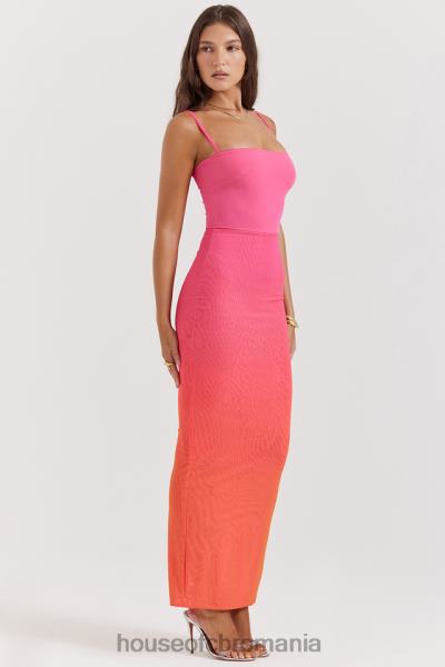 îmbrăcăminte House of CB rochie maxi calista ombre flame X4F68184