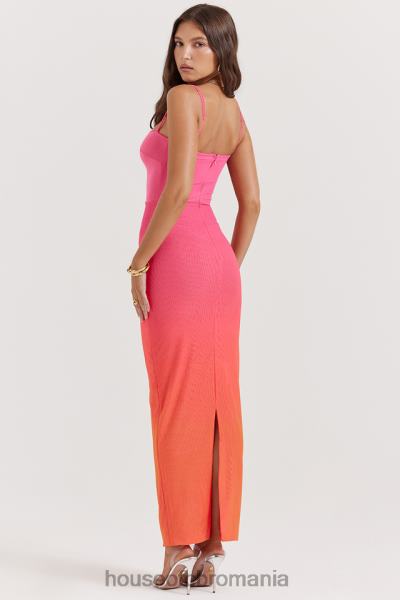 îmbrăcăminte House of CB rochie maxi calista ombre flame X4F68184