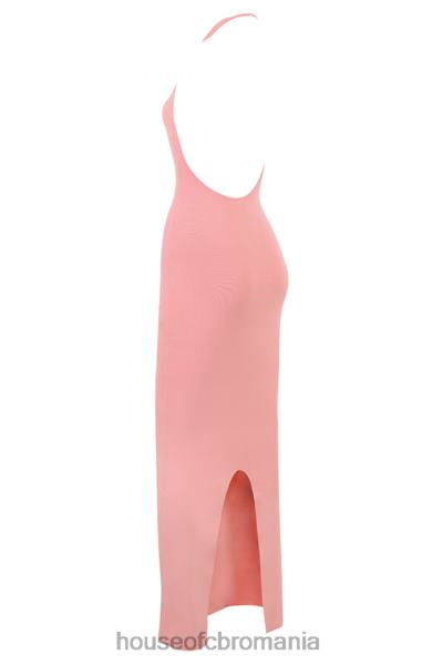 îmbrăcăminte House of CB rochie maxi camelia caise plonje X4F68227