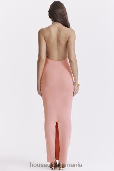 îmbrăcăminte House of CB rochie maxi camelia caise plonje X4F68227
