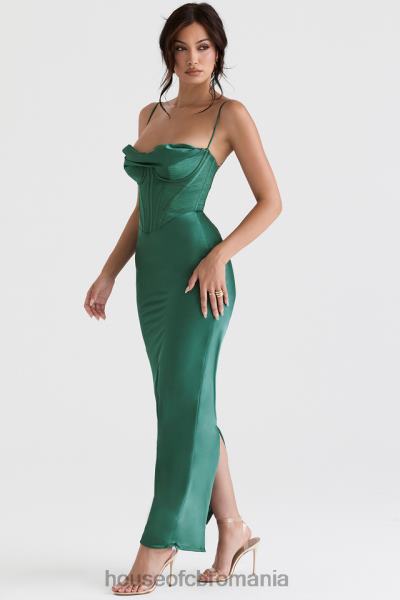 îmbrăcăminte House of CB rochie maxi corset charmaine forest X4F68394