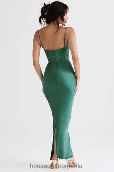 îmbrăcăminte House of CB rochie maxi corset charmaine forest X4F68394