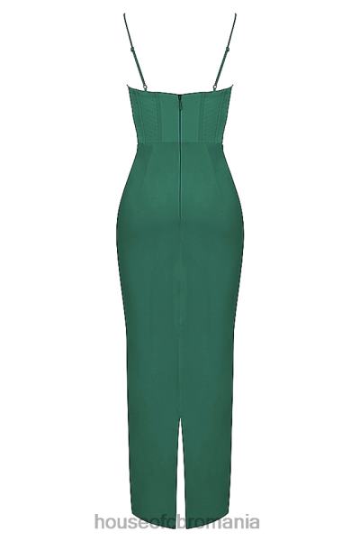 îmbrăcăminte House of CB rochie maxi corset charmaine forest X4F68394