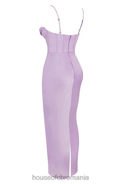 îmbrăcăminte House of CB rochie maxi corset charmaine lavanda X4F68423