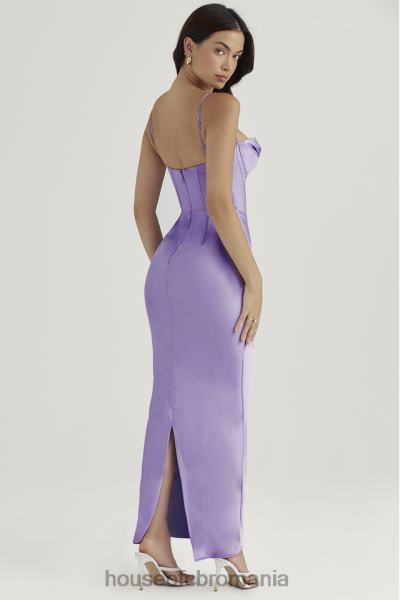 îmbrăcăminte House of CB rochie maxi corset charmaine lavanda X4F68423