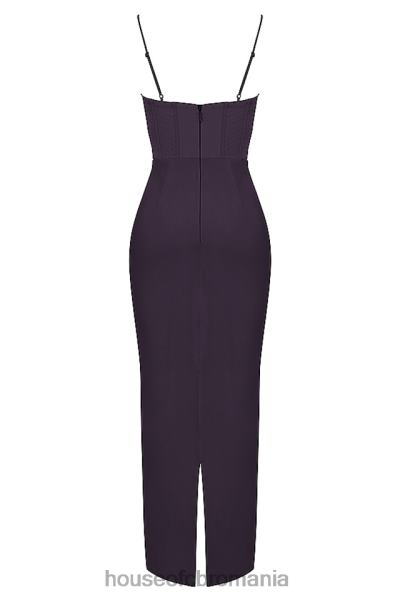 îmbrăcăminte House of CB rochie maxi corset charmaine night shade X4F68380