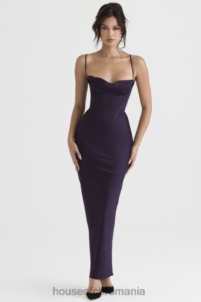 îmbrăcăminte House of CB rochie maxi corset charmaine night shade X4F68380