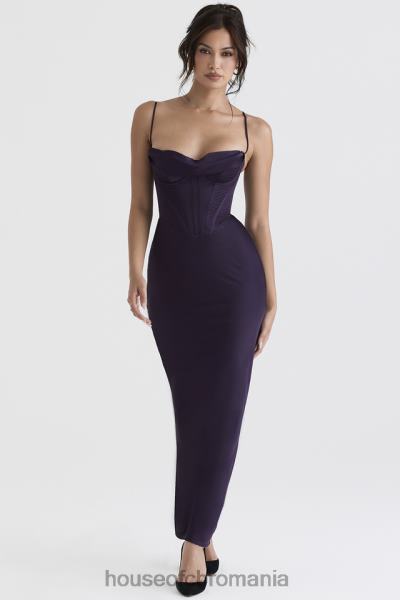 îmbrăcăminte House of CB rochie maxi corset charmaine night shade X4F68380