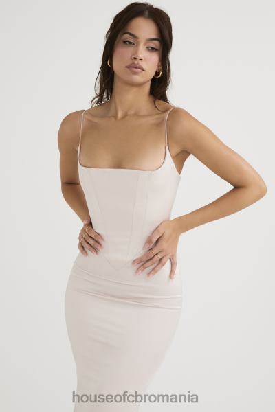 îmbrăcăminte House of CB rochie maxi corset din satin cristal olivette X4F68472