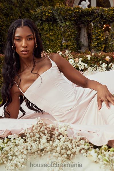 îmbrăcăminte House of CB rochie maxi corset din satin cristal olivette X4F68472