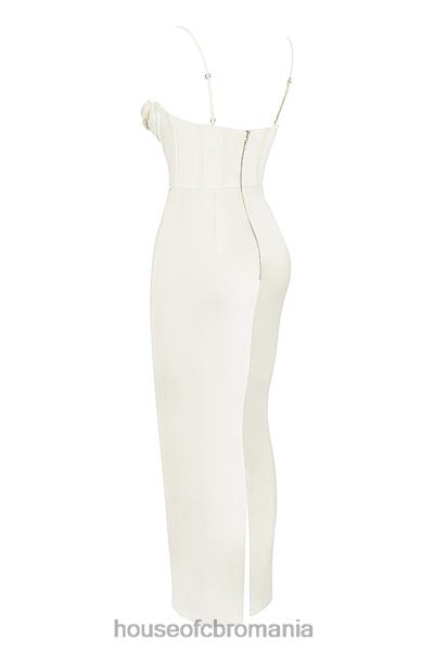 îmbrăcăminte House of CB rochie maxi corset ivory charmaine X4F68527